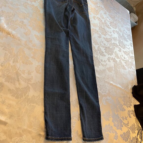 Levi's 721 Blue Skinny High Rise Jeans Size 26 - Picture 5 of 9